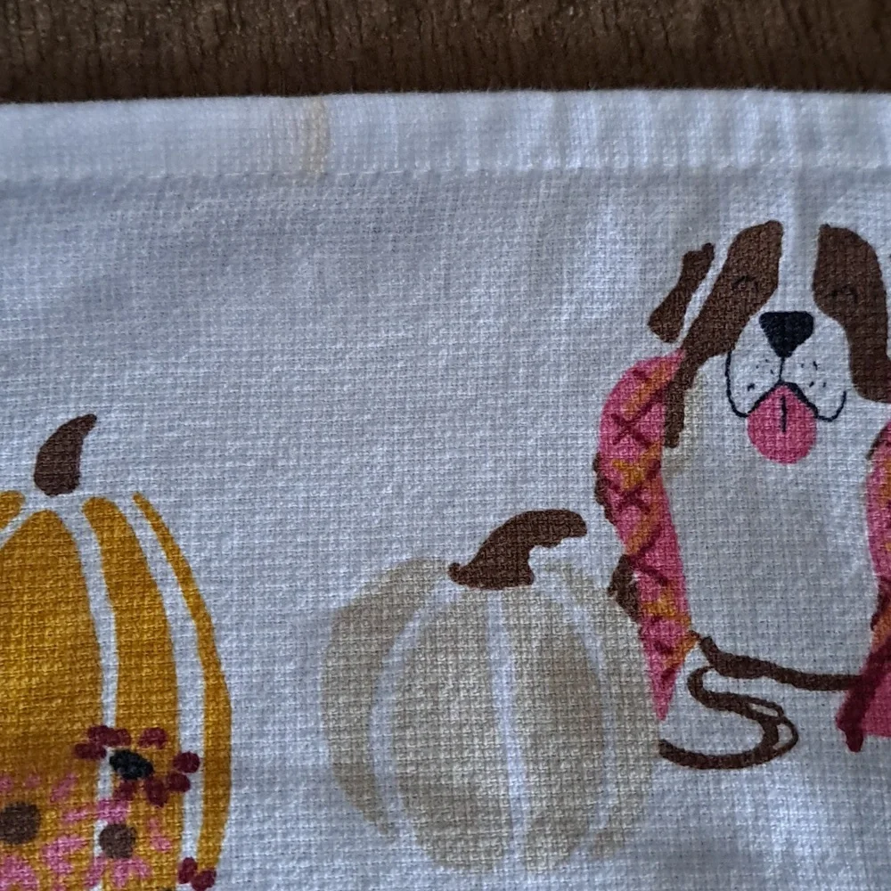 5 Dog Themed Hand Towels (4th/July, Summer, Fall, Dachsund, Corgi, St. Bernard)